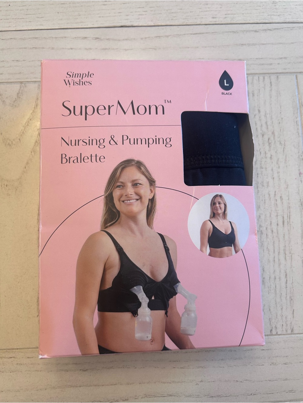 SuperMom Nursing & Pumping Bralette — Black